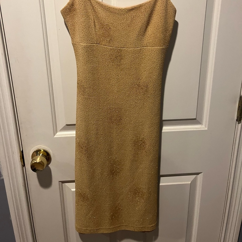 Gold formal dress